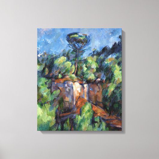 Paul Cezanne Quarry op Bibémus Canvas Afdruk (Voorkant)