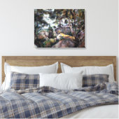 Paul Cezanne Rocks in het bos Canvas Afdruk (Insitu (Slaapkamer))