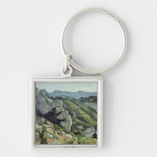 Paul Cezanne | Rocks te L'Estaque, 1879-82 Sleutelhanger (Voorkant)