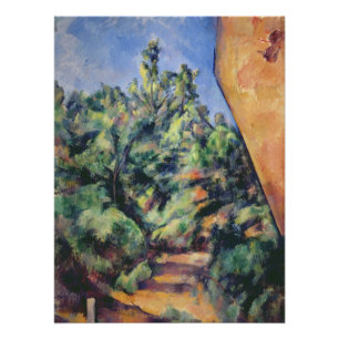 Paul Cezanne Rode steen, c.1895 (olie op doek) Perfect Poster