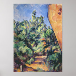 Paul Cezanne   Roodgesteente, c.1895 (olie op canv Poster