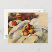 Paul Cezanne schilderij, Appels op een Blad Briefk Briefkaart (Voorkant / Achterkant)