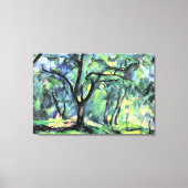 Paul Cezanne schilderij, Bos, Canvas Afdruk (Voorkant)