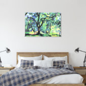 Paul Cezanne schilderij, Bos, Canvas Afdruk (Insitu (Slaapkamer))