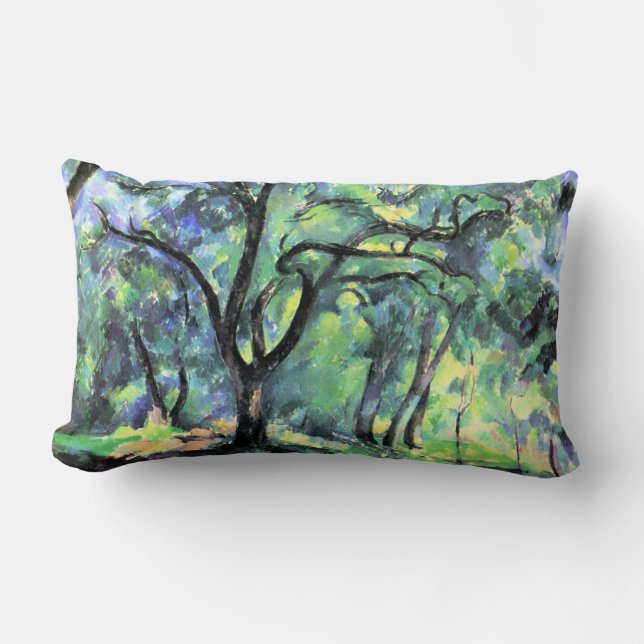 Paul Cezanne schilderij, Bos, Kussen (Voorkant)