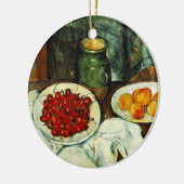 Paul Cezanne schilderij, Cherries, Keramisch Ornament (Links)