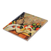 Paul Cezanne schilderij, Curtain, Jug en Fruit Tegeltje (Zijkant)