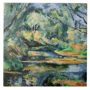 Paul Cezanne schilderij, De Beek, Tegeltje