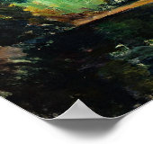 Paul Cezanne schilderij, The Brook, Poster (Hoek)