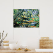Paul Cezanne schilderij, The Brook, Poster (Keuken)