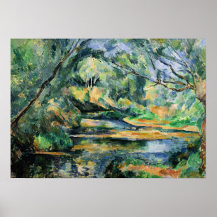 Paul Cezanne schilderij, The Brook, Poster
