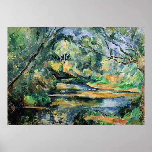 Paul Cezanne schilderij, The Brook, Poster (Voorkant)