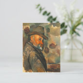 Paul Cezanne-Self-Portrait in een smelt Pet Briefkaart (Staand voorkant)
