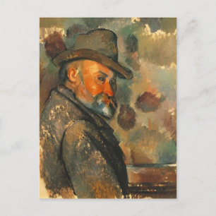 Paul Cezanne-Self-Portrait in een smelt Pet Briefkaart