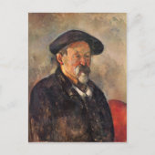 Paul Cezanne-Self-Portrait met Beret Briefkaart (Voorkant)