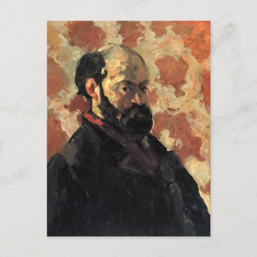 Paul Cezanne-Self-portret, roze achtergrond Briefkaart (Voorkant)