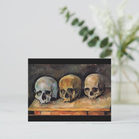 Paul Cézanne Skulls neemt nog steeds een fijne Art Briefkaart (Staand voorkant)