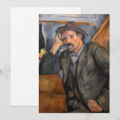 Paul Cezanne - Smoker Bedankkaart (Voorkant / Achterkant)