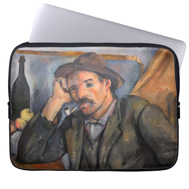 Paul Cezanne - Smoker Laptop Sleeve (Voorkant)