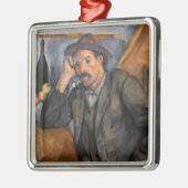 Paul Cezanne - Smoker Metalen Ornament (Links)