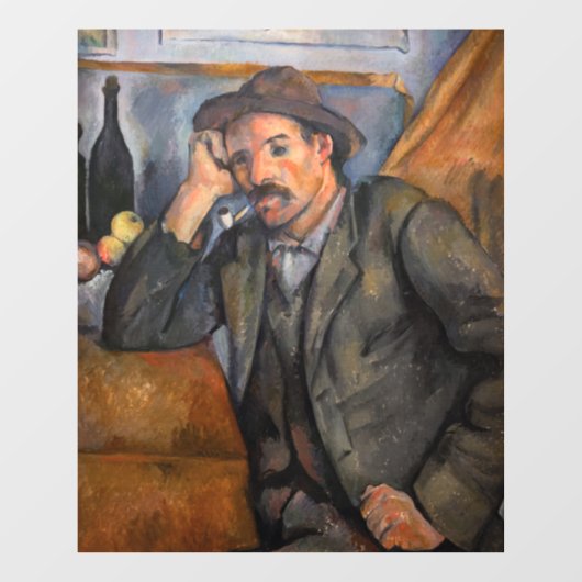 Paul Cezanne - Smoker Raamsticker (Vel)