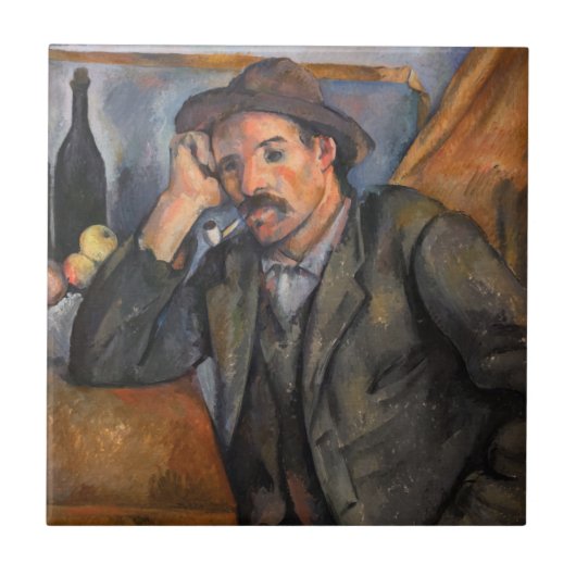 Paul Cezanne - Smoker Tegeltje (Voorkant)