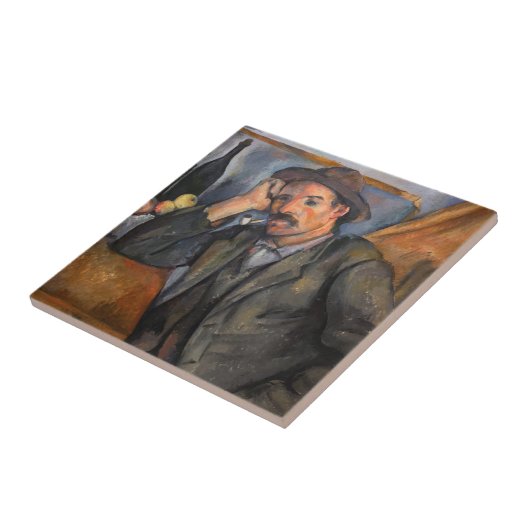 Paul Cezanne - Smoker Tegeltje (Zijkant)