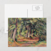 Paul Cezanne | Sous-bois 1890-94 Briefkaart (Voorkant / Achterkant)