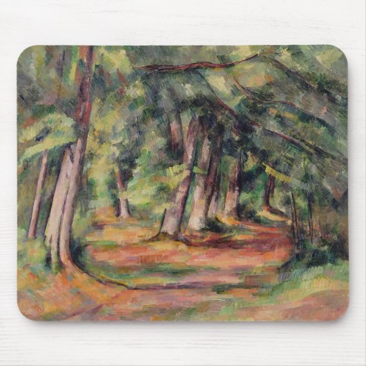 Paul Cezanne | Sous-bois 1890-94 Muismat (Voorkant)