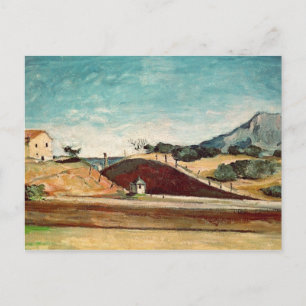 Paul Cezanne   Spoorwegversnijding, c.1870 Briefkaart