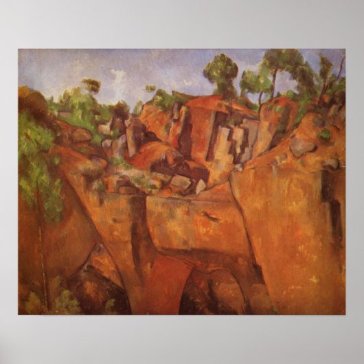 Paul Cezanne Steinbruch Bibemus Poster (Voorkant)