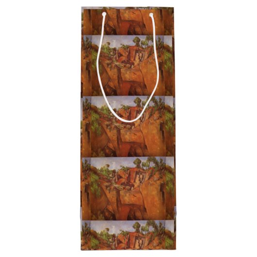 Paul Cezanne Steinbruch Bibemus Wijn Cadeautas (Achterkant)