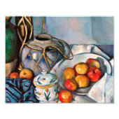 Paul Cezanne - stil leven met appels Foto Afdruk (Voorkant)