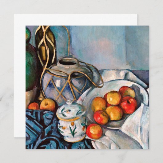 Paul Cezanne - stil leven met appels Kaart (Voorkant / Achterkant)