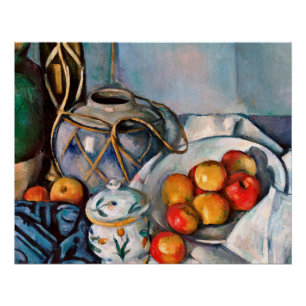 Paul Cezanne - stil leven met appels Perfect Poster