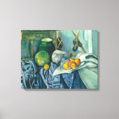 Paul Cezanne still Life Apples and Primroses Canvas Afdruk (Voorkant)