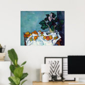 Paul Cezanne still Life Apples and Primroses Poster (Thuiskantoor)