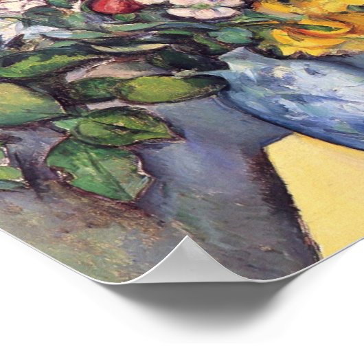 Paul Cezanne-still Life Flowers in a Vase Poster (Hoek)