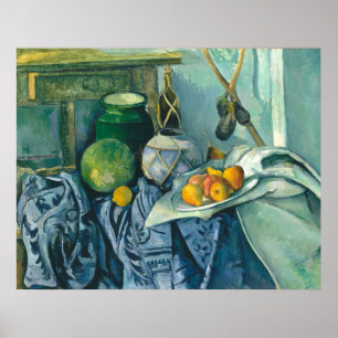 Paul Cezanne still Life Ginger Jar en Eggplant Poster