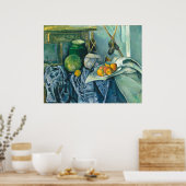 Paul Cezanne still Life Ginger Jar en Eggplant Poster (Keuken)