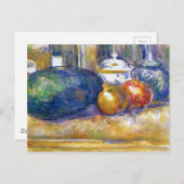 Paul Cezanne still Life Watermelon Pomegranates Briefkaart (Voorkant / Achterkant)