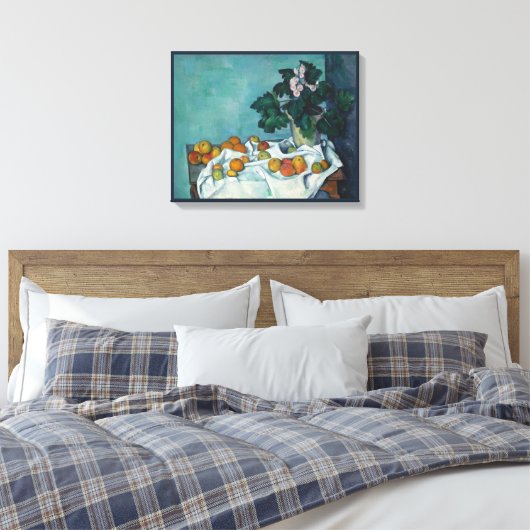 Paul Cezanne Still Life With Apples Fine Art Canvas Afdruk (Insitu (Slaapkamer))