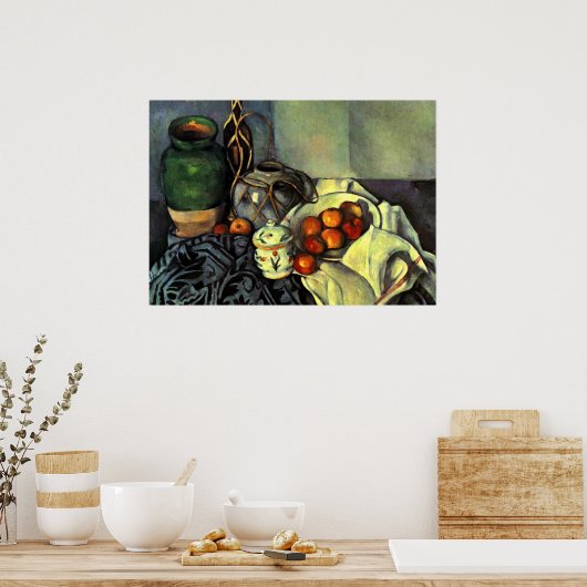 Paul Cezanne - Still Life with Apples Poster (Keuken)