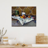 Paul Cezanne still Life with Jar, Cup en appels Poster (Keuken)