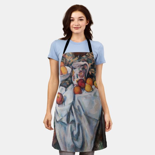 Paul Cezanne - stille levens, appels en Sinaasappe Schort (Gedragen)