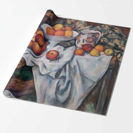 Paul Cezanne - Stilleven, Appelen en Sinaasappels Cadeaupapier (Uitgerold)