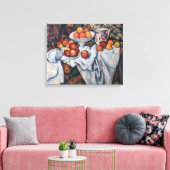 Paul Cezanne - Stilleven, Appelen en Sinaasappels Canvas Afdruk (Insitu (Woonkamer))