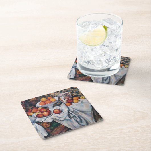 Paul Cezanne - Stilleven, Appelen en Sinaasappels Kartonnen Onderzetters (Insitu)