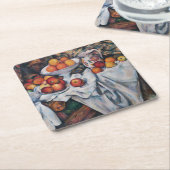 Paul Cezanne - Stilleven, Appelen en Sinaasappels Kartonnen Onderzetters (Schuin)