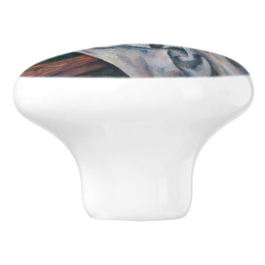 Paul Cezanne - Stilleven, Appelen en Sinaasappels Keramische Knop (Zijkant)